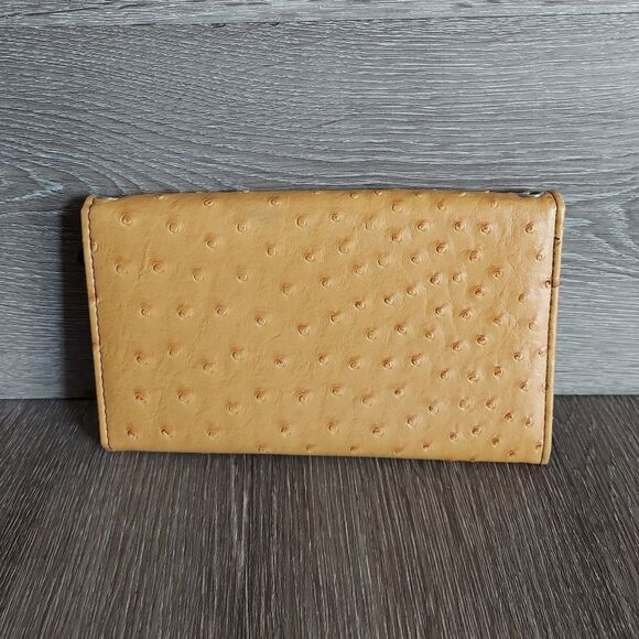 Ostrich & Croc Print Faux Leather Wallet - Picture 2 of 6